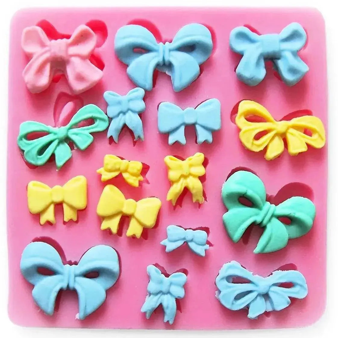 Bow Shapes - Silicone Fondant Gum Paste Mould | Trending Fondant Mould - thebakingtools.com